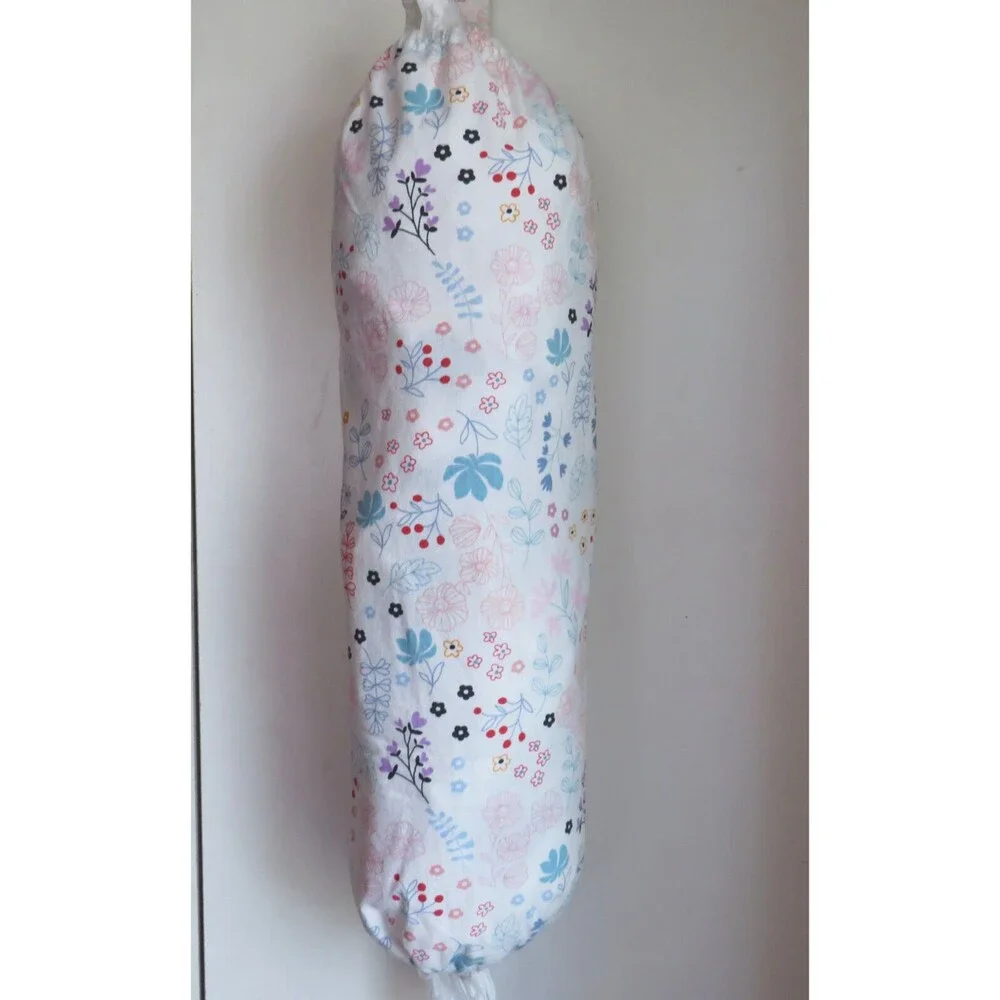 Floral Plastic Bag Holder Grocery Shopping Bag Dispenser